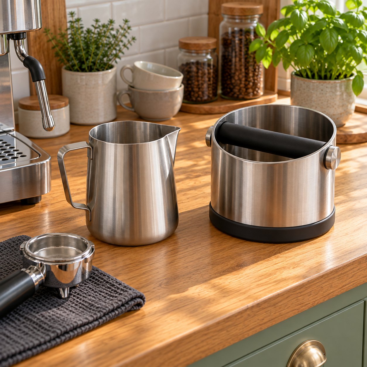 Das Barista-Set von der anderen Seite
