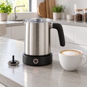 Elektrischer Induktions-Milchaufschäumer 300 ml, Edelstahl